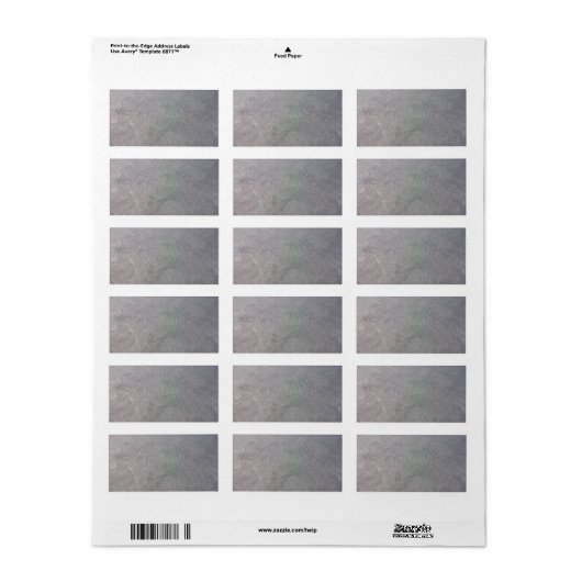 Zwart plastic gaas etiket (Full Sheet)