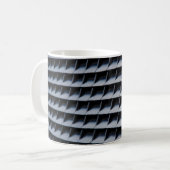 Zwart plastic lijst koffiemok (Voorkant links)