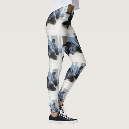 zwart plat leggings (Rechts)
