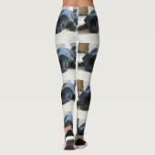 zwart plat leggings (Achterkant)