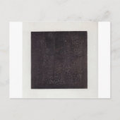 Zwart plein door Kazimir Malevich Briefkaart (Voorkant)