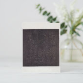 Zwart plein door Kazimir Malevich Briefkaart (Staand voorkant)
