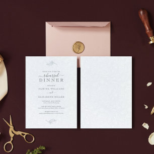 Zwart pluche wit paisley minimale repetitie diner kaart