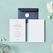 Zwart pluche wit paisley minimale repetitie diner kaart