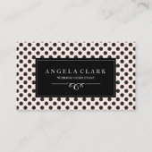 Zwart pok een Stip met een zachte ondergrond Visitekaartje (Voorkant)