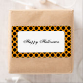 Zwart Polka Dot Custom Halloween Label (Insitu)
