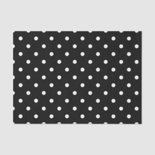 ZWART POLKA DOT tissuepapier