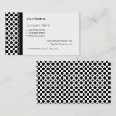 Zwart Polka Dots Aangepaste Visitekaartjes (Voorkant / Achterkant)