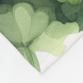 Zwart Pomeranian Groen Shamrock Veld Fleece Deken (Hoek)