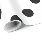 Zwart poodot papier (Rol Hoek)