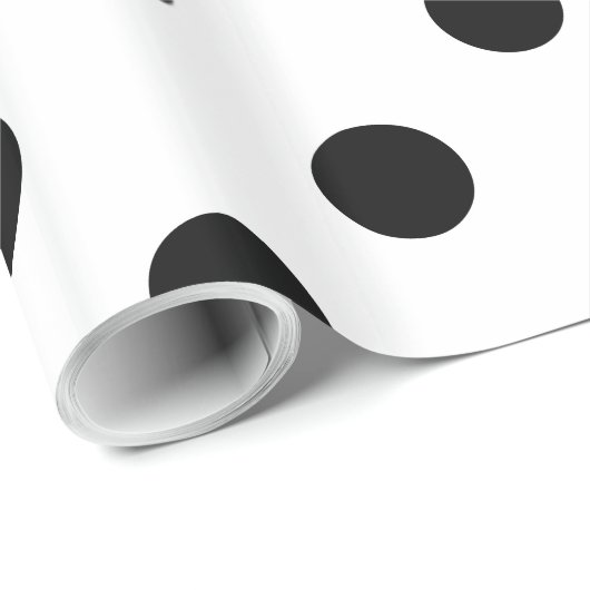 Zwart poodot papier (Rol Hoek)