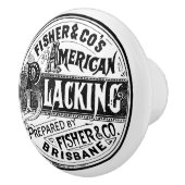 Zwart Pools Logo Zwart & Wit 🖤✨ Keramische Knop (Rechts)