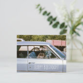 Zwart pop-upvenster Schuif omhoog Briefkaart (Staand voorkant)