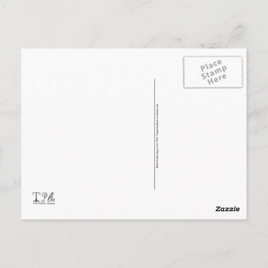 Zwart pop-upvenster Schuif omhoog Briefkaart (Achterkant)