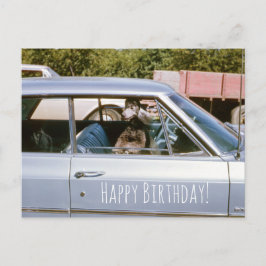 Zwart pop-upvenster Schuif omhoog Briefkaart