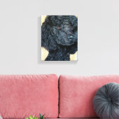 Zwart porselein canvas afdruk (Insitu (Woonkamer))