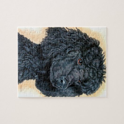 Zwart porselein legpuzzel (Horizontaal)