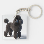 Zwart porselein sleutelhanger (Achterkant)