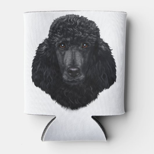 Zwart porseleinveld blikjeskoeler (Voorkant)