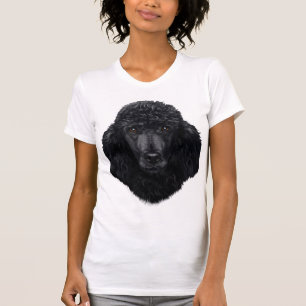 Zwart porseleinveld t-shirt