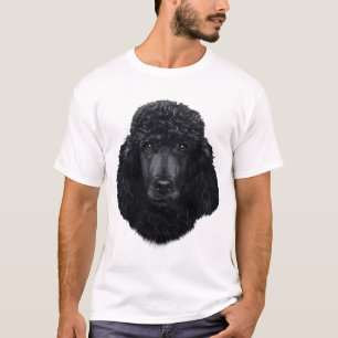 Zwart porseleinveld t-shirt