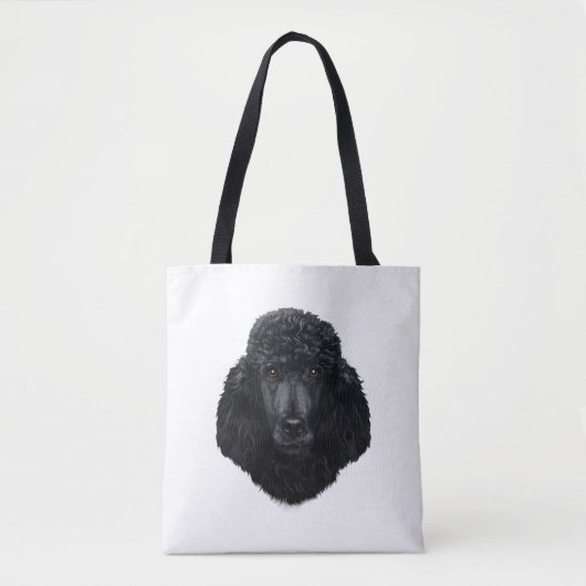 Zwart porseleinveld tote bag (Voorkant)