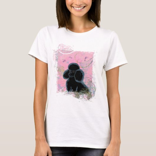 Zwart portret met Hummingbird Tee Shirt (Voorkant)