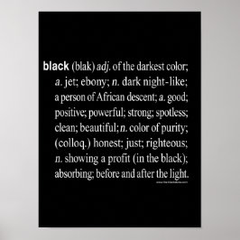 Zwart: Poster (Matte) 12X16