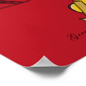 Zwart Poster schuifbalk afdrukken (Hoek)