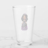 Zwart Prinses Glas Cup (Achterkant)
