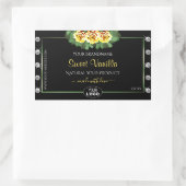 Zwart product Etiket Groene Gele Rozen Juwelen Log (Tas)