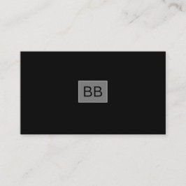 Zwart professioneel design elegant, modern, eenvou visitekaartje