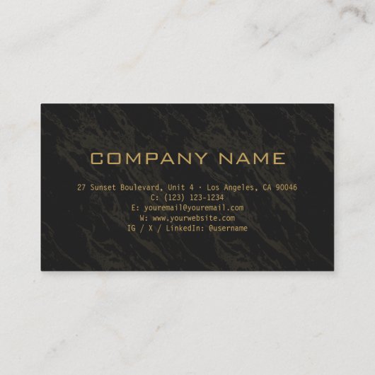 Zwart Professioneel Ontwerp Moderne QR-code Visitekaartje (Achterkant)