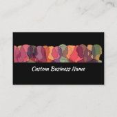 Zwart Professioneel Personeel Mgr, HR Mgr, Visitekaartje (Achterkant)