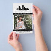 Zwart Professionele Fotograaf Logo Grote Foto Flyer (Hand)