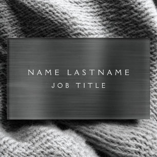 Zwart Professionele Metallic Folie Modern Business Naambadge