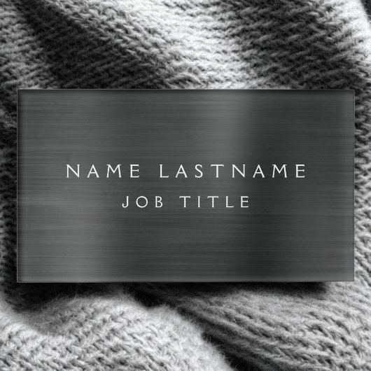 Zwart Professionele Metallic Folie Modern Business Naambadge