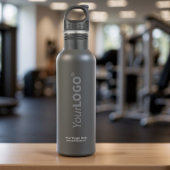 Zwart Promotiebedrijf Logo Corporate Giveaway Waterfles