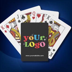 Zwart promotioneel merk speelgoed met aangepast be pokerkaarten
