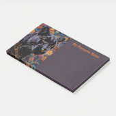 Zwart Puma Cat Boho Mijn Pauze Persoonlijk Post-it® Notes (Schuin)