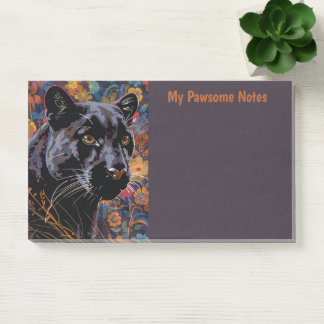 Zwart Puma Cat Boho Mijn Pauze Persoonlijk Post-it® Notes