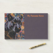 Zwart Puma Cat Boho Mijn Pauze Persoonlijk Post-it® Notes (Op bureau)
