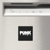 Zwart "Punk" Drip Font Magnet (Insitu (Vaatwasser))