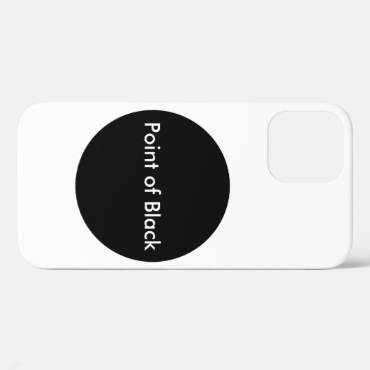 Zwart Punt Case-Mate iPhone Case (Achterkant (horizontaal))
