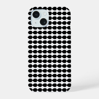 zwart puntje tip overal print i phone 15 hoesje iPhone 15 case