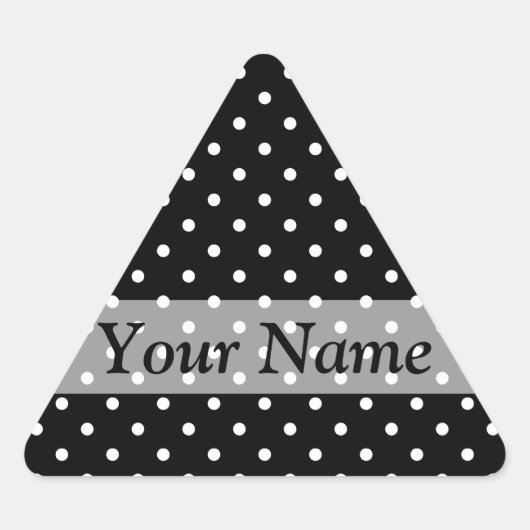 Zwart puntpuntpatroon sticker (Voorkant)
