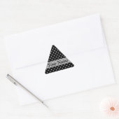 Zwart puntpuntpatroon sticker (Envelop)