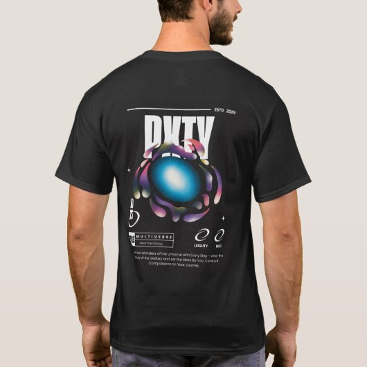 Zwart PXTY T-shirt (Achterkant)