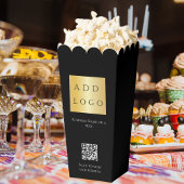 Zwart QR code business logo Bedankdoosjes