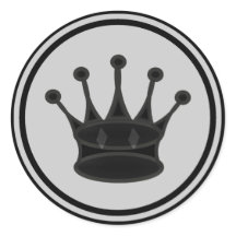 Zwart Queen schaakstuk